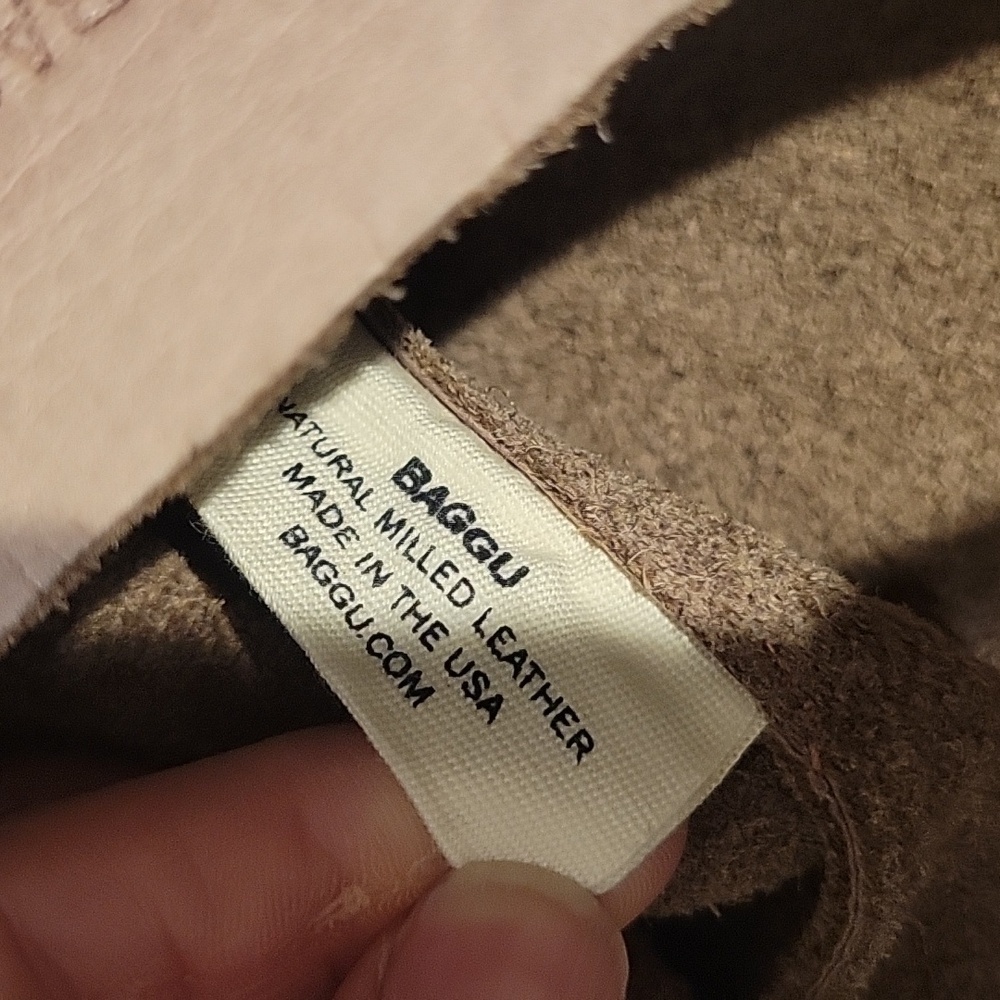 Baggu Milled Leather Tote Bag - Picture 6 of 9